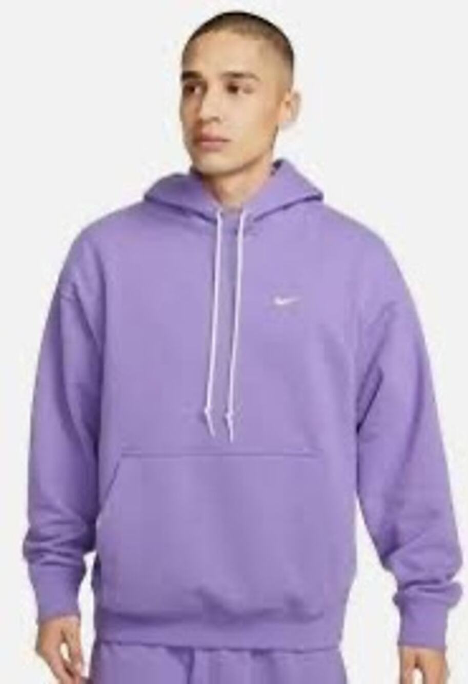 Nike Men's Solo Swoosh French Terry Pullover Hoodie S